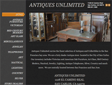 Tablet Screenshot of antiquesunlimited.com